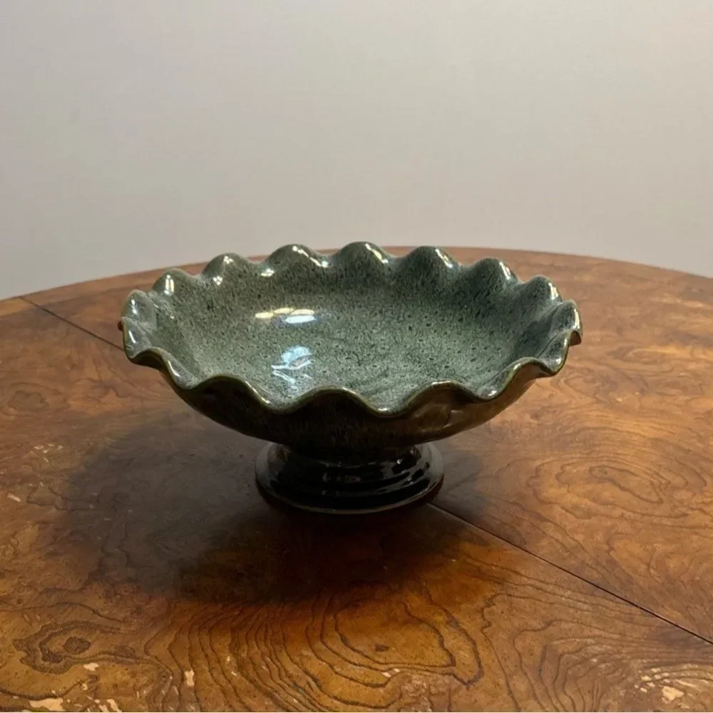 Fruit bowl Salad bowl dark green multi functional
